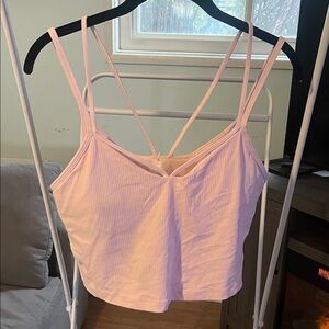 Lululemon Athletica Light Pink Strappy Tank Top
